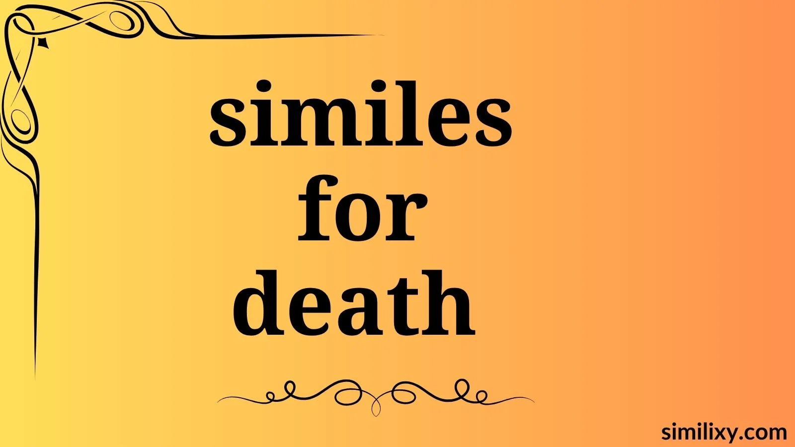 similes for death