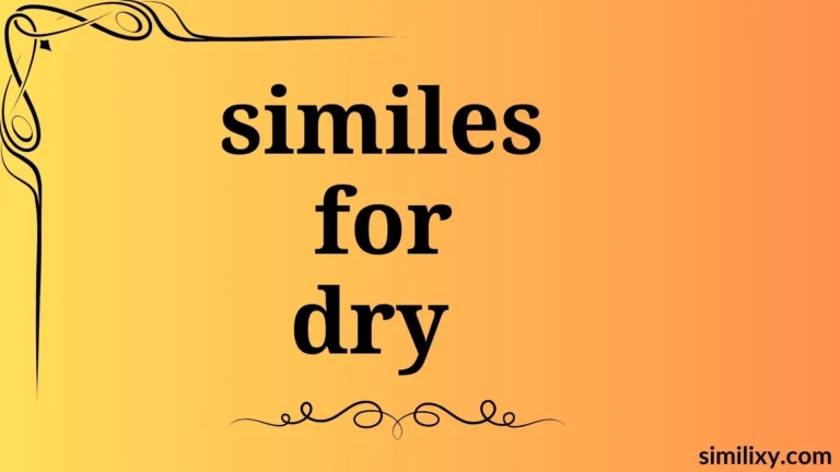 similes for dry