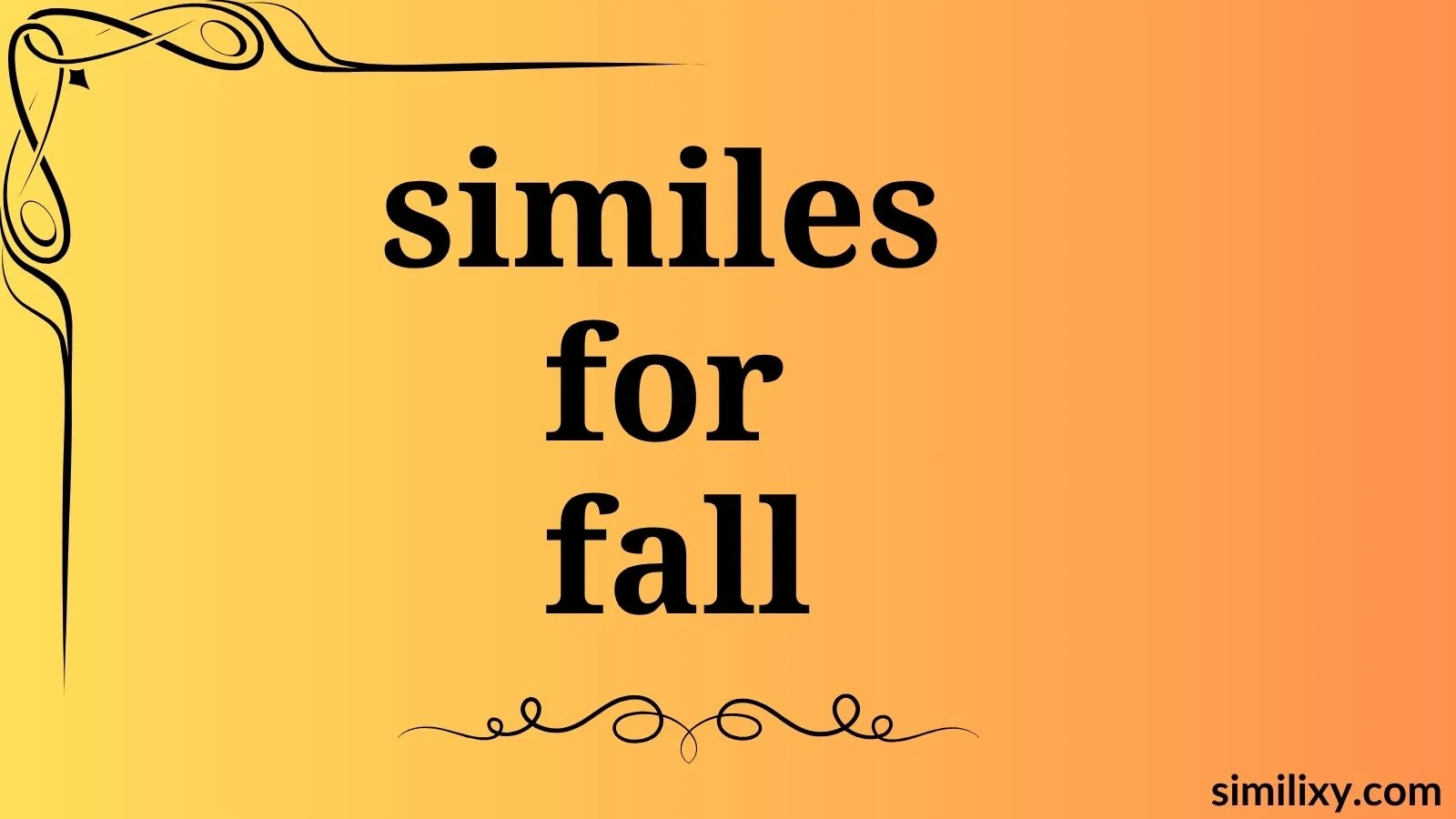 similes for fall
