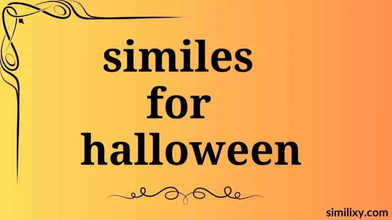 similes for halloween