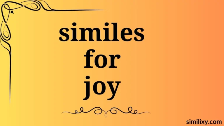 similes for joy