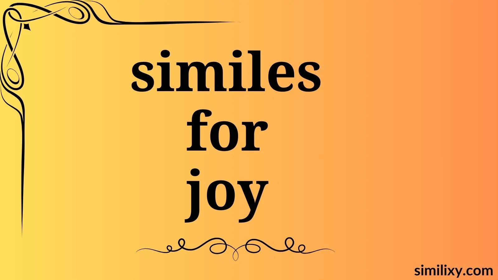 similes for joy