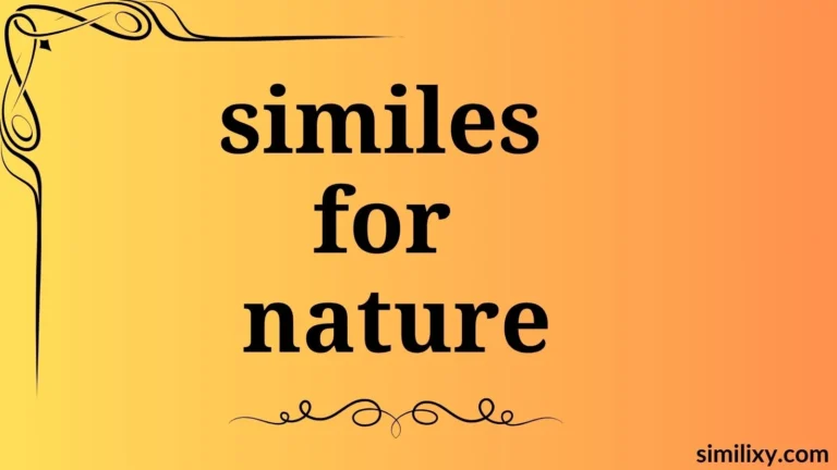 similes for nature