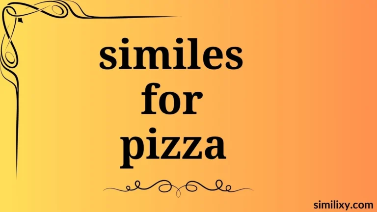 similes for pizza