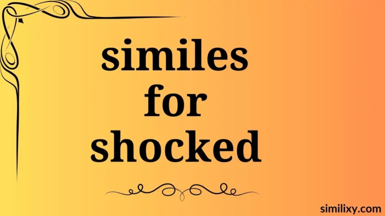 similes for shocked