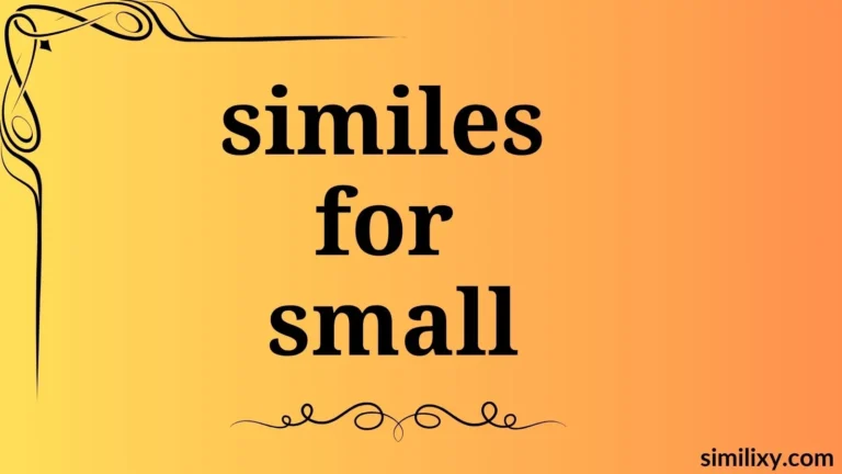 similes for small