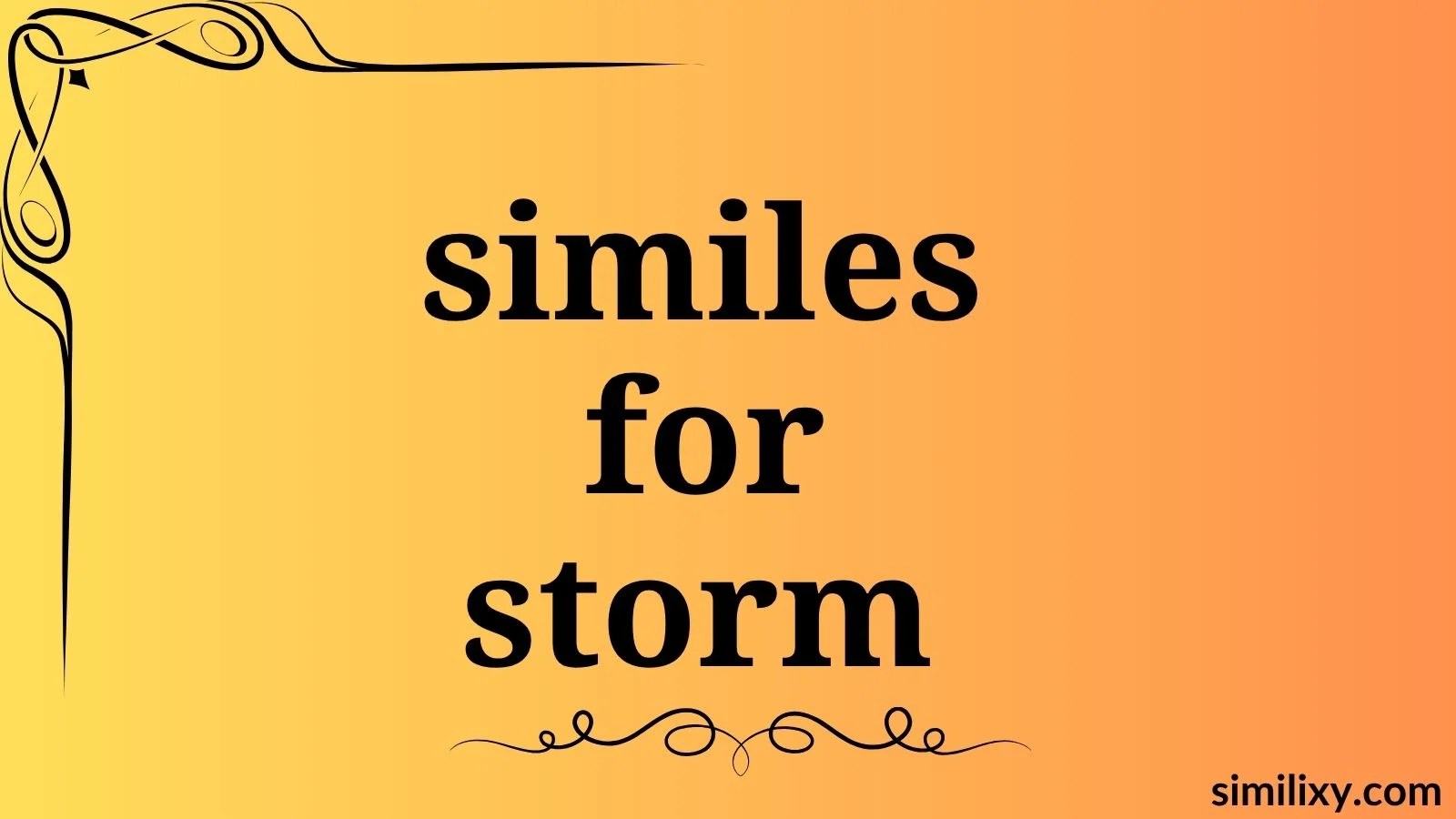 similes for storm