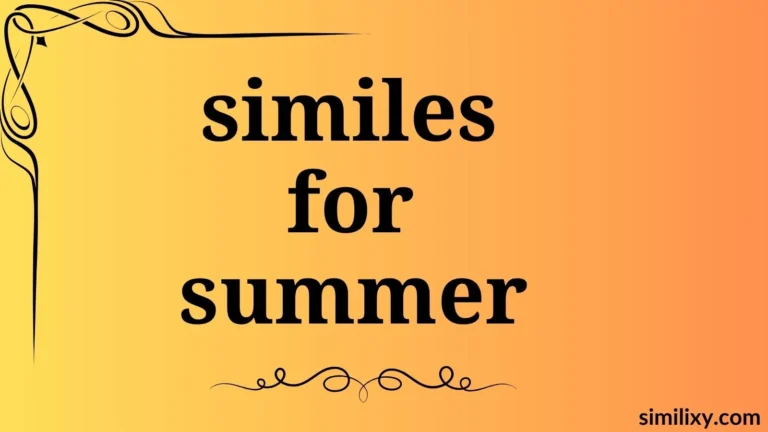 similes for summer