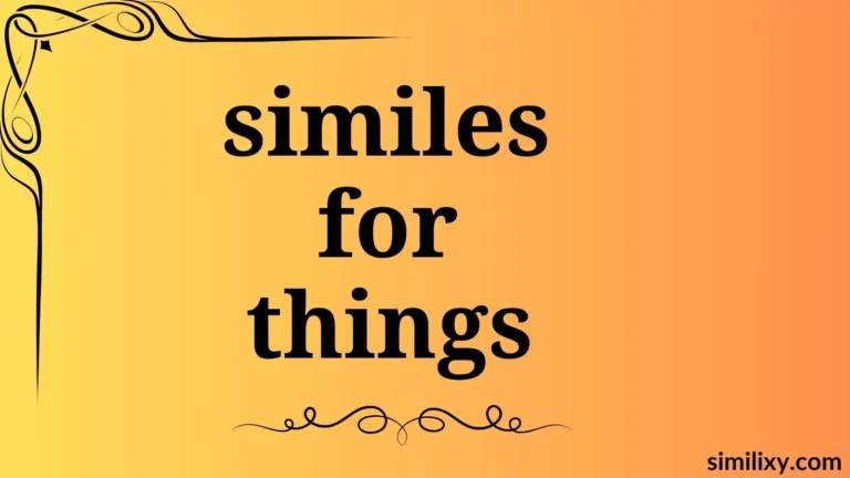 similes for things