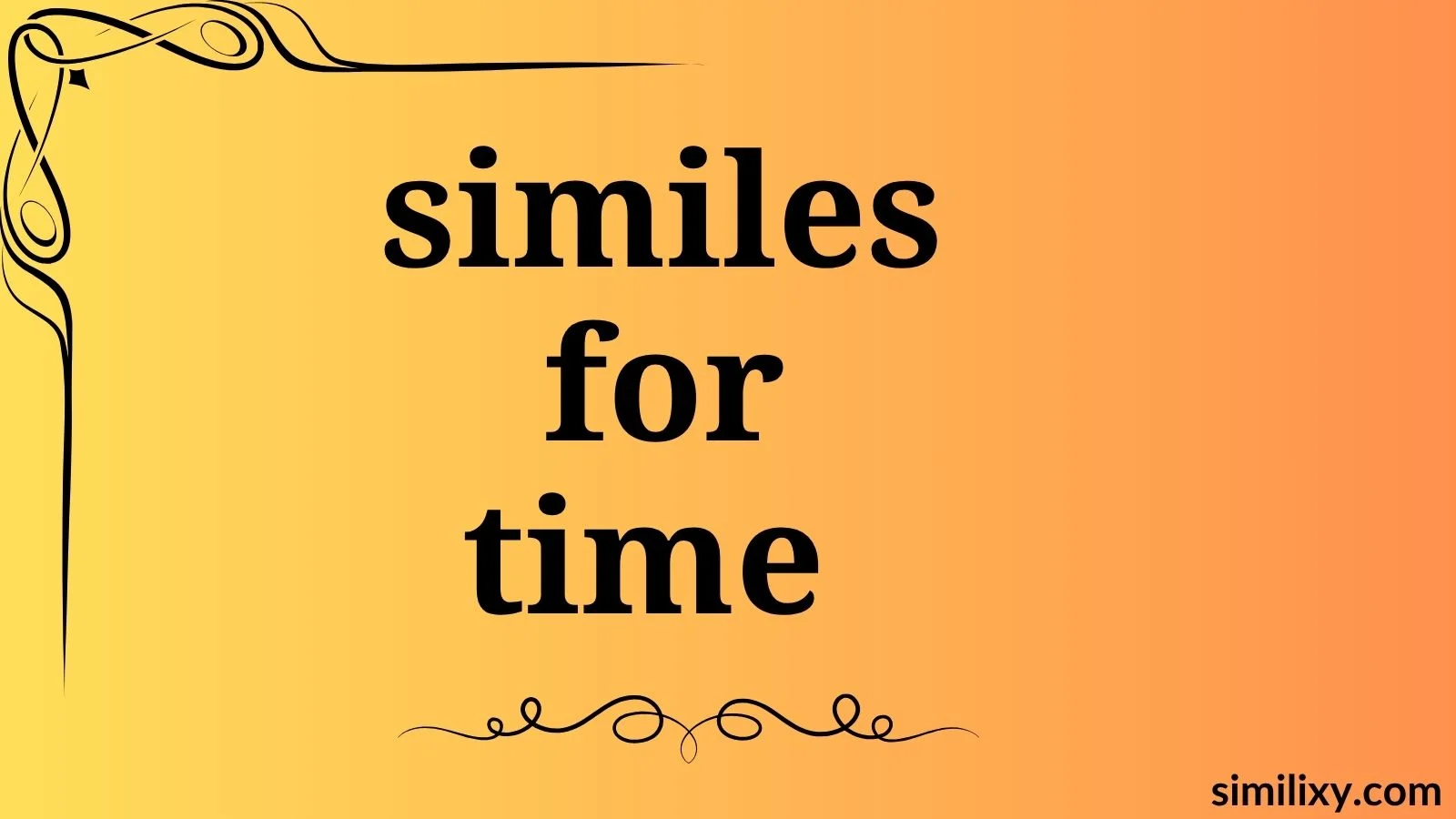similes for time
