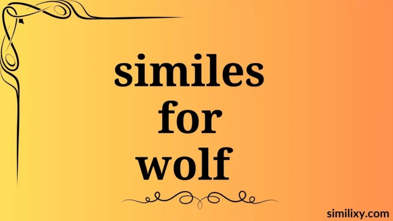 similes for wolf